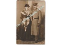 Germany WWI Family Photo German NCO, Greatcoat 1915
