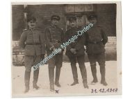 Germany WWI Photo Hussar, Ulan, Cavalry, Infantry NCOs, Iron Cross, New Year's Eve 1917