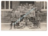 Germany WWI Platoon Photo 21st Infantry Regiment, XIII (Royal  Württemberg) Army Corps, Bravery Medal Ribbon Bar, NCO & Soldiers