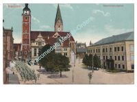 Germany WWI Postcard Ingolstadt, Parading Troops, Stamp 13th Bavarian Infantry Regiment, 1913