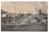 Germany WW1 Propaganda Postcard Montmedy Blown Up Bridge, Feldpost Wurttemberg 1st Pionier (Engineer) Battalion, 1915