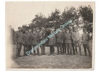 Germany WW1 Group Photo Officer, NCOs, Soldiers, Horse, Iron Cross 1st Class, Pistols