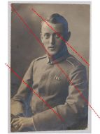 Germany Prussia WWI Photo Portrait Gefreiter (Cpl) 169th Infantry Regiment with Hamburg Hanseatic & Iron Cross Ribbon Bar, 1918