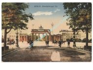 Germany WWI Propaganda Postcard Brandenburg Gate, Postmarked Rosslau, Anhalt, 1916