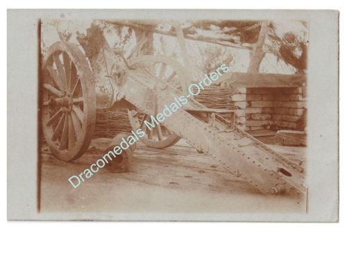 Germany WWI Propaganda Postcard, Destroyed French Howitzer Arillery Gun