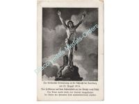 Germany WWI Postcard, Jesus of Saarburg, Memorial Field Cross, Bühl