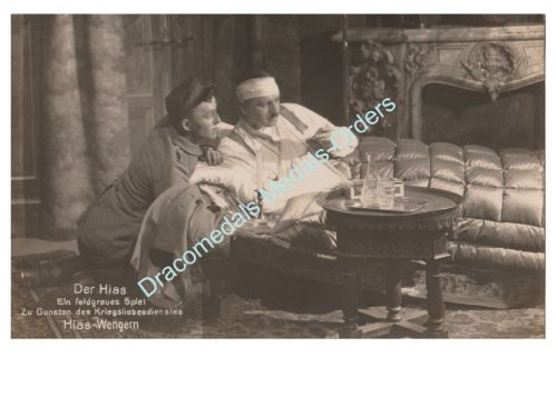 Germany WWI Propaganda Postcard Theater Play "Der Hias"