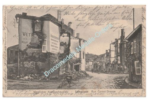 Germany WWI Propaganda Postcard, Western Front, Longuyon, 1914