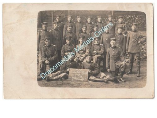 Germany WWI Photo 2nd Field Artillery Regiment, 7th Section, 4th Gun, NCOs, Soldiers