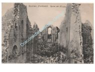 Germany WWI Postcard, Dontrien Church Ruins, Feldpost 1916, 39 Infanterie Regiment, 50th Infantry Division