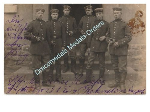 Germany WWI Squad Photo 281st Infantry Regiment, Soldiers Feldpost Postmarked 1917, Koblenz