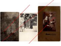 Germany WW1 3 Field Post Photos Iron Cross Soldier Iron Cross Ribbon Bar Cap postcards Great War 1914 1918