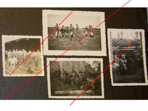 NAZI Germany WW2 4 photos photographs German NCOs Soldiers Training Trenches Wehrmacht WWII 1939 1945 Photograph