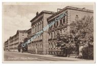 Germany WWII Postcard, Erlangen Neue Kaserne (New Barracks), Stamp Friedrich Schiller, Cancellation 1934