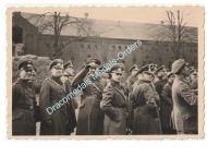 Germany WWII Photo German Wehrmacht Officers in Greatcoats during Ceremony