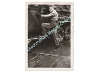 Germany WWΙΙ Photo Wehrmacht Driver, Military Truck