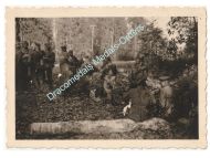 Germany WWII Photo Wehrmacht Officer Interrogates Soviet PoWs