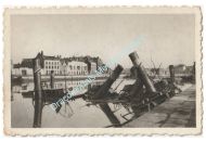 Germany WWII Propaganda Photo Dunkirk Port Shipwrecks 1940