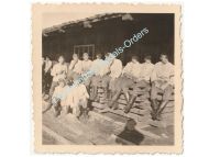 Germany WWII Group Photo Wehrmacht Infantry Squad Relaxing