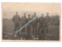 Germany WWII Group Photo Wehrmacht Officer, War Merit Cross 1st Class, NCO, Soldiers, Italy 1943