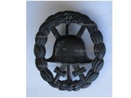 Germany WWI Black Wound Badge for the Army Non Ferrous (Non Magnetic) Cut Out Type
