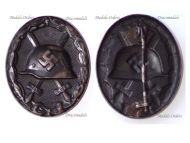 NAZI Germany WWII Black Wound Badge Iron Made (Magnetic)