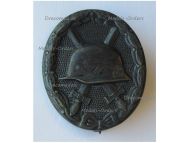 Germany WWII Black Wound Badge Iron Made (Magnetic) Maker 81 Denazified 
