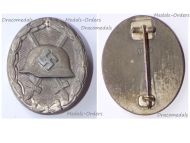 NAZI Germany WWII Silver Wound Badge 1940 1945 Maker 107 