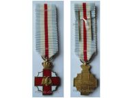 Greece Hellenic Red Cross Decoration of Honorary Distinction 1956 Gold Cross 2nd Class by Kelaides MINI