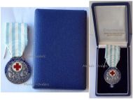 Greece WWI Hellenic Red Cross Silver Medal 1924 Boxed by Kelaides