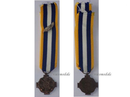 Greece Military Merit Medal for Officers 2nd Class with Silver Palm 1974 MINI