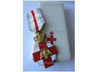 Greece Hellenic Red Cross Decoration of Honorary Distinction 1956 Gold Cross 2nd Class Boxed by Kelaides