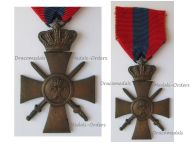 Greece WWII War Cross of Military Merit 1940 3rd Class with Bronze Crown 2nd Type for Officers