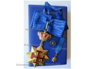 Military Order of St George of Antioch Commander's Cross Set Boxed with Miniature & Lapel Pin Boutonniere