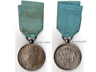 Italy Kingdom of the Two Sicilies Silver Medal for the Distribution of the Flags to the Provincial Legions 1809 by the Paris Mint