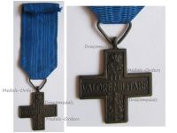 Italy WWII Cross for Military Valor Valore Militare 1943 Type B