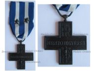 Italy WWII Cross for War Merit with 2 Bronze Stars Italian Republic 1949