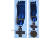 Italy WWII Cross for Military Valor Al Valore Militare 1943 Type A with Gladius Sword FERT MINI