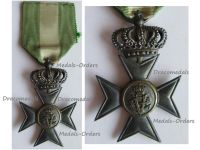 Italy WWI Silver Military Cross with Crown for Long Service XXV for 40 Years for NCOs