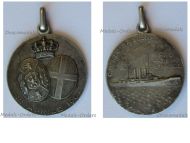 Italy WWI RN Regina Elena Battleship Patriotic Medal 1907 by Johnson