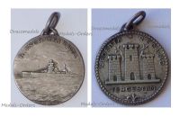 Italy RN Trieste Heavy Cruiser Patriotic Medal 1926 Silver 800 by Ferrea