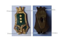 Italy Officer Rank Insignia Badge of Alpini Captain (Alpine Mountain Infantry Troops) Italian Republic Korean War 1950 1953 Maker Marked