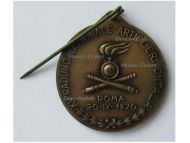 Italy Medal of the XV Convention of the Italian National Association of Artillery Veterans in Rome on the Occasion of the Centenary as the Italian Capital 1870 1970