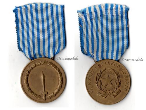 Italy Al Merito di Lungo Comando Medal for Long Service in Command for Army NCOs Bronze Class for 10 Years Italian Republic 1953 by the Italian Mint