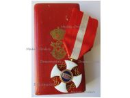 Italy WWI Order of the Italian Crown Knight's Cross King Vittorio Emanuele III Boxed