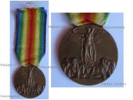 Italy WWI Victory Interallied Medal Unmarked Without Maker Laslo Unofficial Type 1