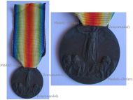 Italy WWI Victory Interallied Medal Maker Lorioli Castelli Laslo Official Type 3