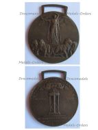 Italy WWI Victory Interallied Medal Maker Sacchini Laslo Official Type 1