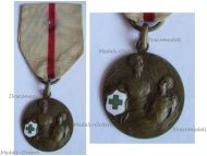 Italy WWI Croce Verde Genovese Medal Green Cross of Genoa by Rota