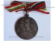 Italy WWI Silver Commemorative Medal of the Italian 6th Army (Armata Altipiani) for the 2nd Battle of the Piave for Officers by Johnson